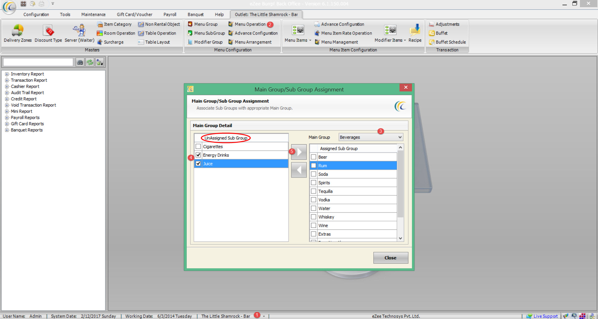 How to Assign a Sub Menu to Main Group