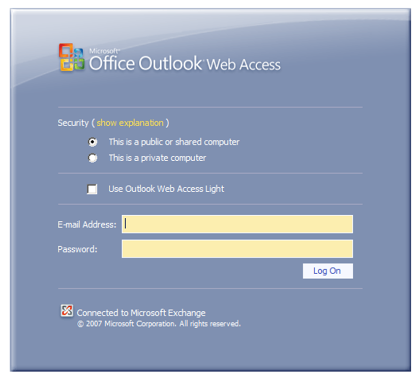 how to login to office outlook web access