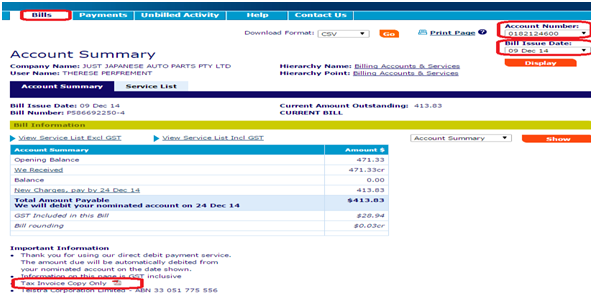 Telstra Invoice CHECKING TELSTRA INVOICES