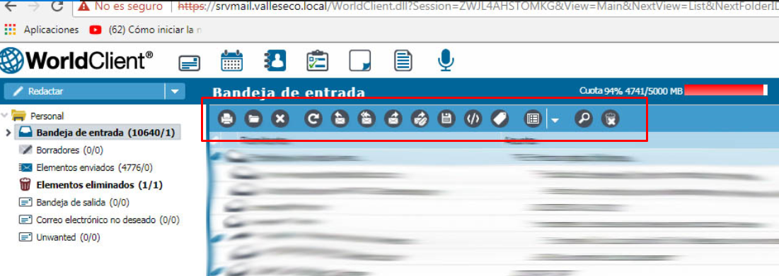 Mdaemon Worldclient No Se Visualizan Los Iconos De Desplazamiento Entre Mensajes